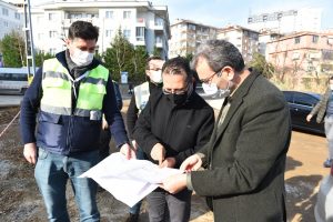 Başkan Ahmet Cin yol açma çalışmalarını yerinde inceledi