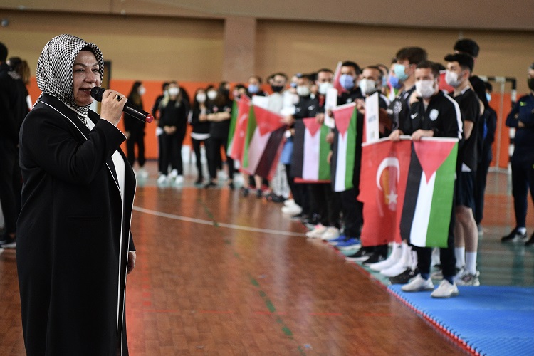 Sancaktepe Belediyesi, olimpiyat oyunlarına hazırlanan Filistin Tekvando Milli Takımı’nın sporcularını