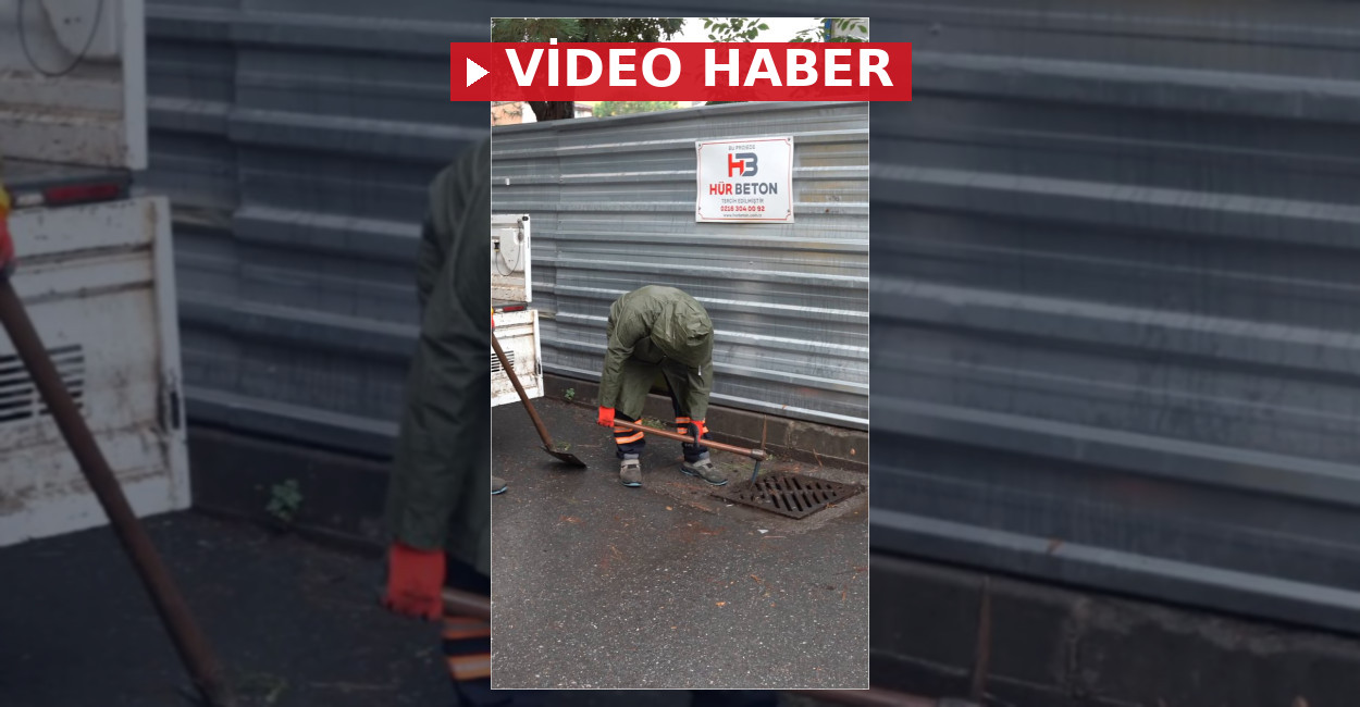 Tuzla Belediyesi ekipleri, olası yağışlara karşı kent genelinde mazgal temizliği