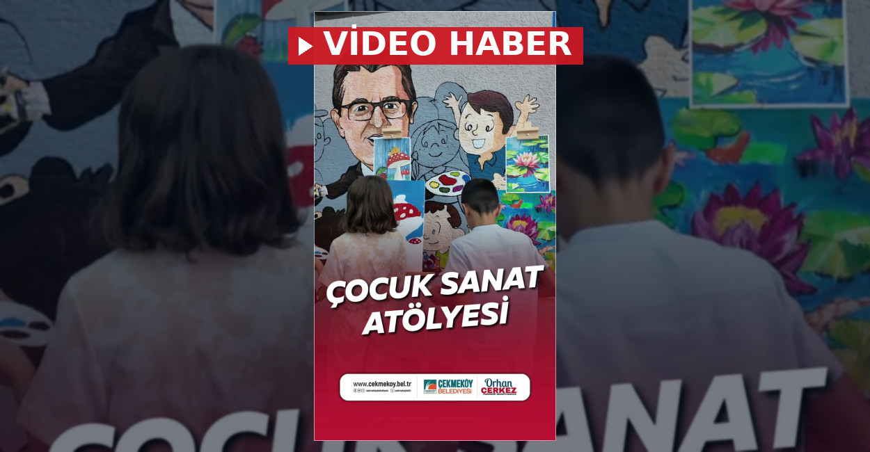 Çekmeköy Belediyesi Çocuk Sanat Atölyesi'nde resim eğitimi alan minikler renkli