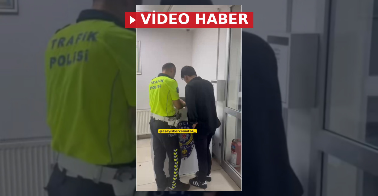 Pendik'te trafikte makas atarak tehlike saçan ticari araç sürücüsü yakalandı.