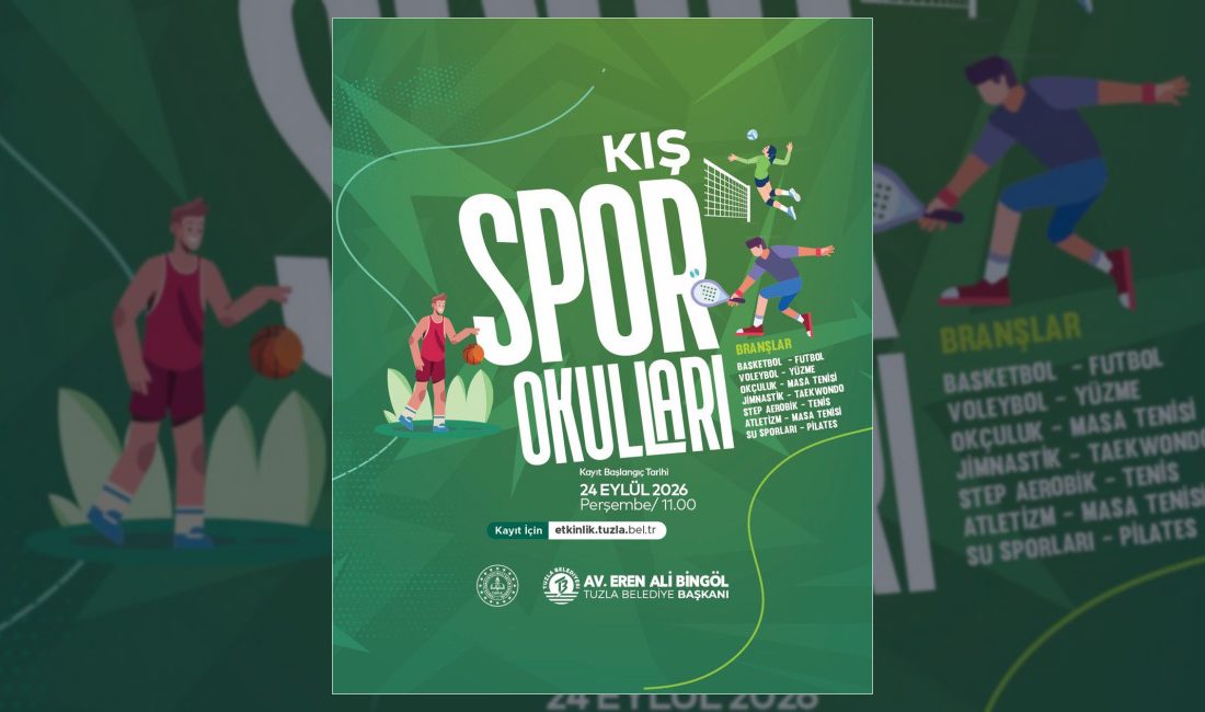 Tuzla Belediyesi Kış Spor Okulları kayıt dönemi başlıyor. Futbol, voleybol,