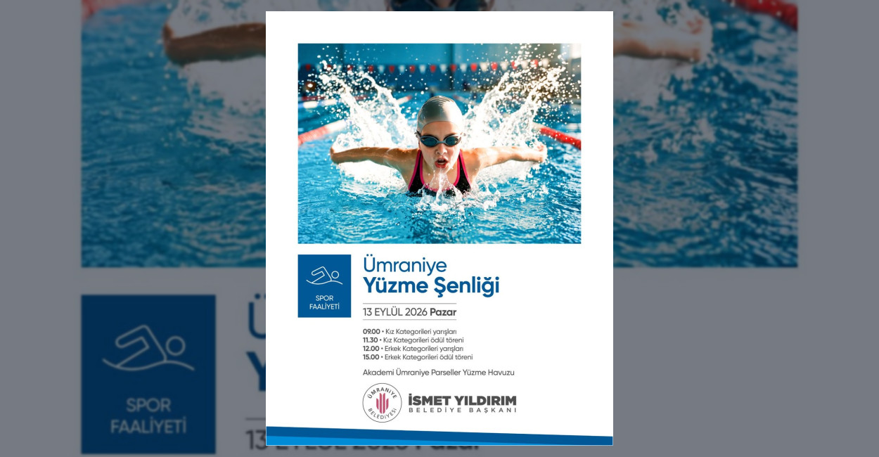 Ümraniye Belediyesi tarafından düzenlenen yaz dönemi yüzme eğitimlerinin ardından minik