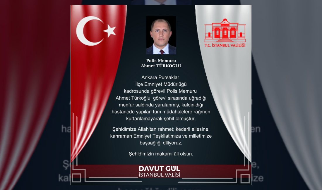 Ankara Pursaklar İlçe Emniyet Müdürlüğü kadrosunda görevli Polis Memuru Ahmet