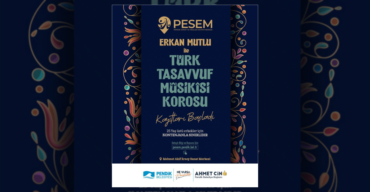 Pendik Belediyesi PESEM bünyesindeki Erkan Mutlu ile Türk Tasavvuf Musikisi