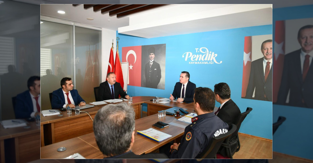 Pendik Kaymakamlığı öncülüğünde, Kaymakam Mehmet Yıldız başkanlığında İlçe Eğitimi Güvenliği
