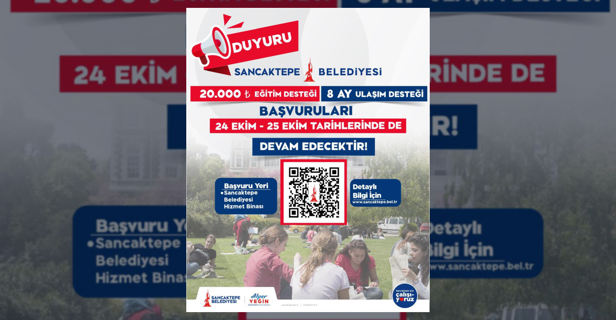 Sancaktepe Belediyesi tarafından üniversite öğrencilerine yönelik başlatılan 20 bin TL