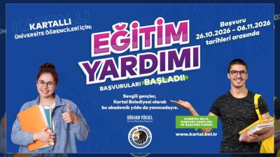 Kartal Belediyesi, 2026-2027 eğitim öğretim yılında üniversite eğitimi gören Kartallı